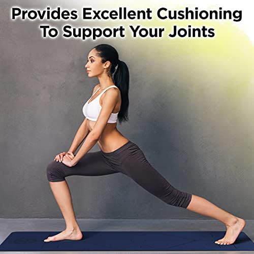 Yogii Yoga Mat - Premium TPE Pilates Mats - Eco Friendly Non Slip Yoga Mat Thick - Yoga Mat for Exercise at Home - Workout Mat. Thick Yoga Mats for Women and Men - 183 x 61 x 0.6cm