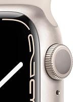 Apple Watch Series 7 (GPS, 41mm) Starlight Aluminum Case with Starlight Sport Band, Regular (Renewed) — image 5