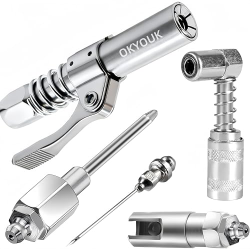 World's Smallest Grease Coupler Only 0.53" with Cleaning Tool,High Pressure