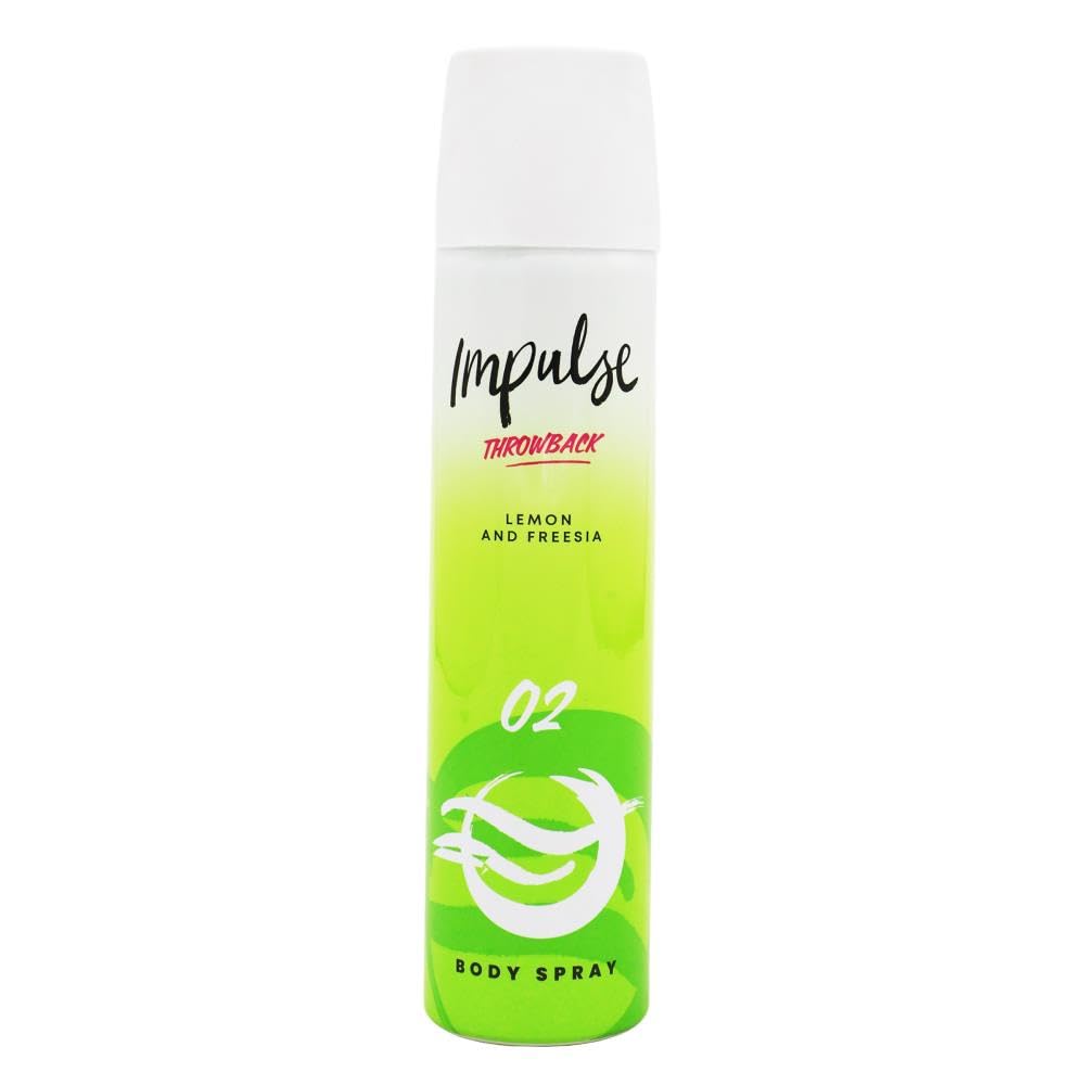 Impulse Rewind O2 Body Spray, Pack of 6