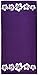 Arus Jacquard Woven Turkish Terry Cotton Beach Towel, Hibiscus, Purple, 28x55