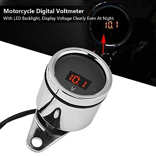 Tachometer - 2 In 1 Waterproof Motorcycle Led Digital Voltmeter Tachometer Gauge Metal Odometer Speedometer Practical And Useful Motorcycle Speedometer/Tachometer/Odometer Universal #TOP6