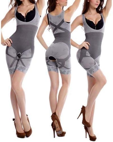 Collectrio Women Slim Grey Comfort Layer Fashion Curve Beauty Natural Bamboo Charcoal Body Slim Suit