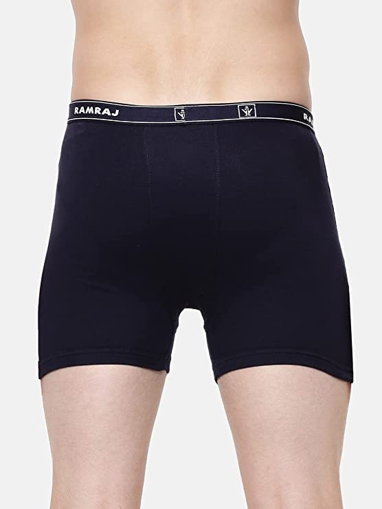 Image of RAMRAJ COTTON Men Cotton Trunks - Multicolor| Outer Elastic Waistband With Double Side Pockets