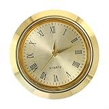 Design élégant avec chiffres dorés : le blanc dispose de chiffres arabes dorés frappants et d'une lentille transparente, parfaite pour améliorer l'esthétique de n'importe quelle pièce tout en lisibilité.