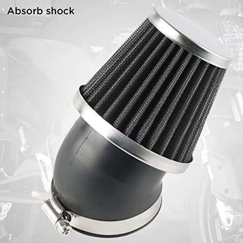 Evermotor Filtr powietrza motocyklowego, gaźnik do oczyszczania powietrza, 45 mm, 46 mm, 47 mm