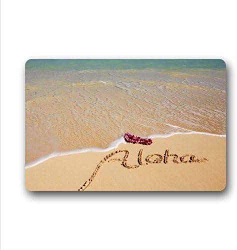 Hawaii Aloha Doormat,Indoor/Outdoor Floor Mat