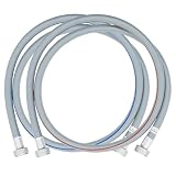 LG Genuine Washer Water Supply Hoses – 4.9 ft, Hot & Cold 2 Pack – Fits Most Standard 3/4" Washing Machine Connections (AGF30458330)
