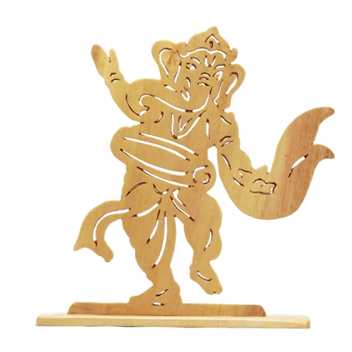 Ganesa en bois fait à la main idée cadeau spirituel et déco