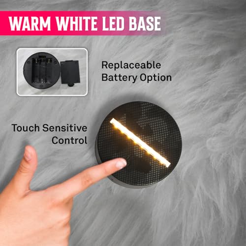 Image of 3D Illusion Basketball Desk Table Lamp with Warm White Light & On /Off Touch Button | USB Button | Birthday Gift for Basketball Player