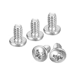 uxcell #6-32x1/4 Pan Head Machine Screws 304 SS Phillips Drive, 25 Pack