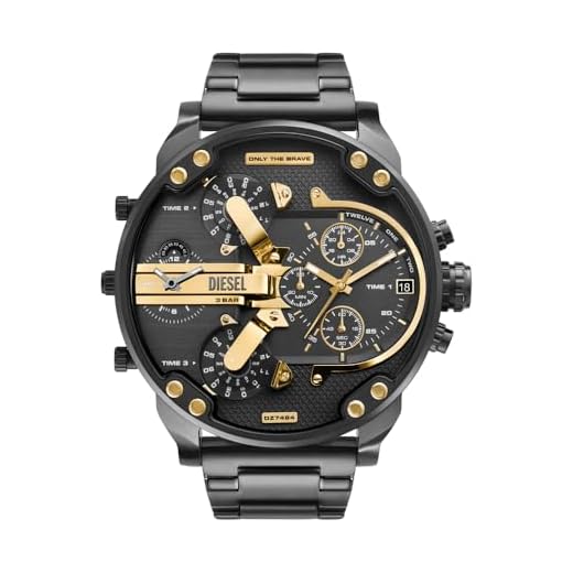 Diesel Reloj Analógico para Hombre de Cuarzo con Correa en Acero Inoxidable DZ7484