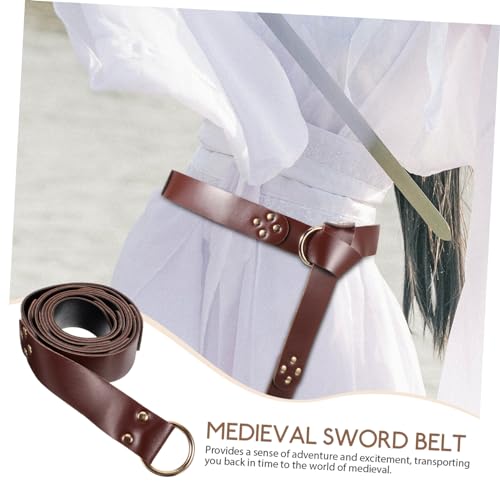 BESPORTBLE Retro Style Holder Belt Medieval Cosplay Accessory for Renaissance Festivals Imitation Belt for Men and Women3