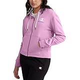 Champion Women's Campus French Terry Zip Hoodie, PAPER ORCHID, SMALL
