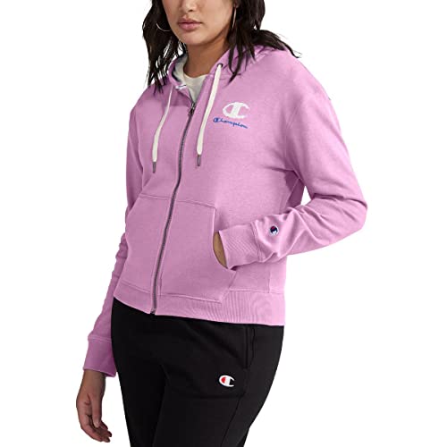 Champion Women's Campus French Terry Zip Hoodie, Paper Orchid, Small #TOP15