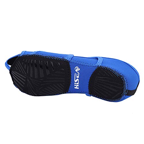 Dioche Yoga Socks For Women, Anti-Skid Training Toeless Half Toe Shoes Socks For Yoga Pilates Ballet Dance(M-Blue) #TOP7