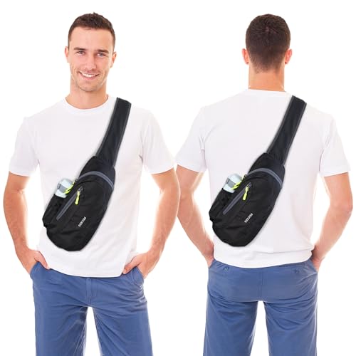 Peicees Small Sling Bag For Men Women Crossbody Man Purse Chest Bag Packable Backpack Waterproof Shoulder Bag Hiking Travel by Peicees - Image 3
