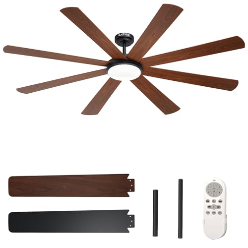 GarveeHome 72 inch Large Ceiling Fans with Lights and Remote by GarveeHome - Used condition - US$104.19