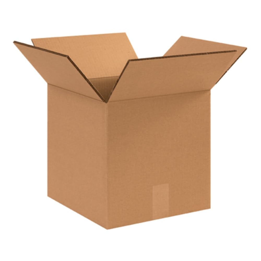 BOX USA Double Wall Shipping Boxes Medium 12"L x 12"W x 10"H 15-Pack - Corrugated Cardboard Box for Moving, Mailing, Packing, Packaging and Storage