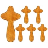 Mini cruz sagrada: la cruz de madera es decorativa para el hogar, la oficina y la iglesia.