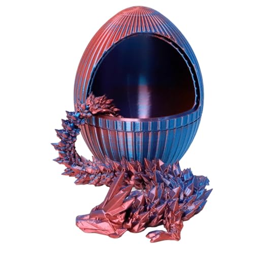 -gedrucktes Schlangenspielzeug, -Druck Drache im Ei,Schlangen-Spielzeug-Ornament - Einzigartiges rotierendes Design, Zahnrad-Ei-Ornament, Schlangen-Spielzeug-Ornament für Tischdekoration