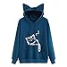 Produktbild TOPKEAL Katze Long Sleeve Hoodie Pullover Damen Herbst Winter Kapuzenpullover Sweatshirt Winterpullover Jacke Mantel Tops Mode 2020