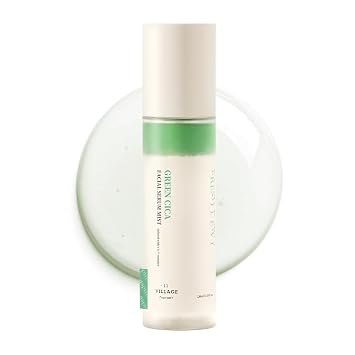 VILLAGE11FACTORY Fresh Dewy Green Cica Facial Serum Mist Korean Face Spray for Deep Hydration Skincare on the Go 3.38 oz