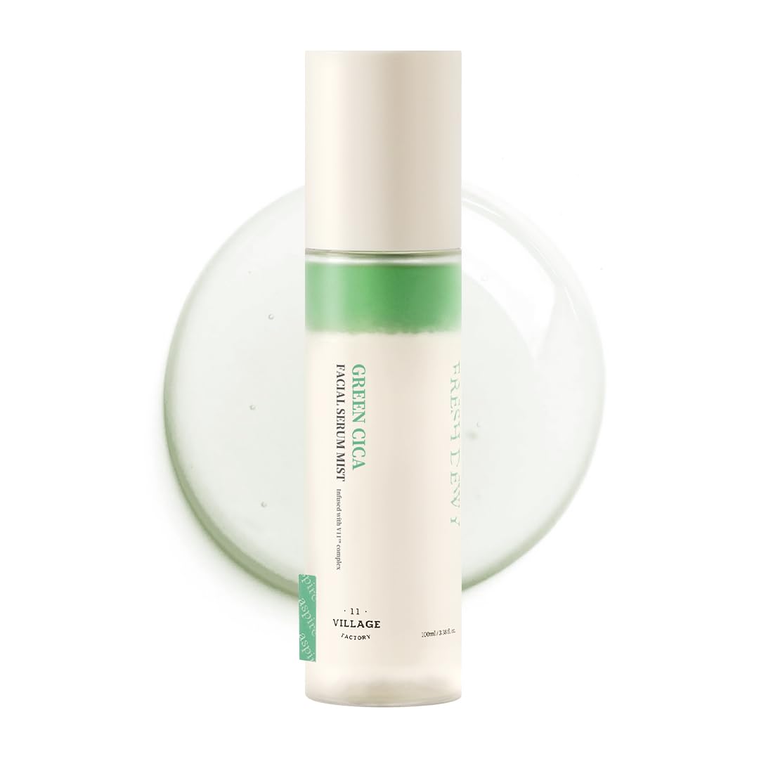Village 11 Factory Fresh Dewy Green Cica Facial Serum Mist 100ml - Onarıcı & Sakinleştirici Vegan Serum Mist