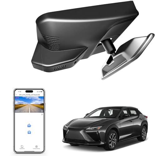 4K Dash Cam Custom fit for Lexus RZ 2023 2024 2025 2026, 300e 450e Premium Luxury, Integrated OEM Look, UHD 2160P Video, App & WiFi, Loop Recording, Easy to Install, GPS, 64GB Card