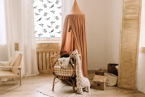 Store enrouleur oiseaux 50x50cm Tulup pour adoucir l'ambiance lumineuse du salon - 5