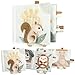 Soft Baby Book with Touch and Feel Pages - Cute Sensory Book for Babies 0-6, 6-12 & 12-18 Months with Mirror & Crinkle Paper - The Perfect Busy Book Toy for Baby Showers Or as a Newborn / Infant Gift