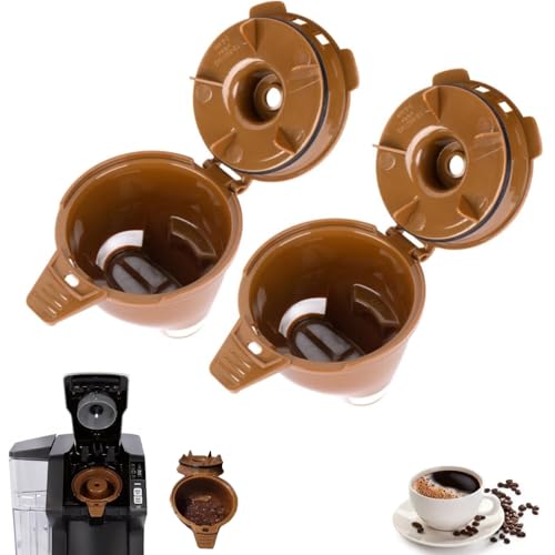 2-Pack Single Serve Ground Coffee Brew Basket for Hamilton Beach flexbrew Coffee Maker Models 49957 49974 49976 49979 49957 49954 49947 49940 49950 49966 49968 Reusable Filter Part