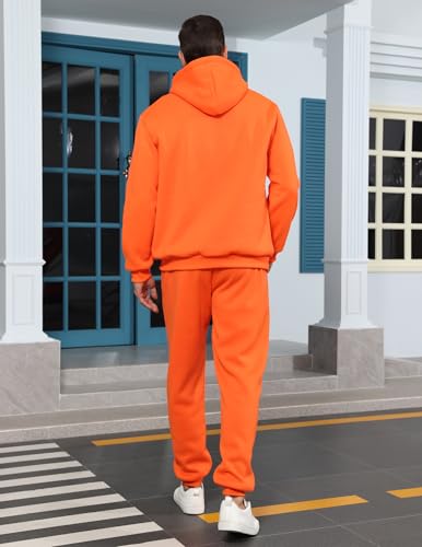 sweat suit for Men's hoodies Quarter Zip 2 Piece Set Long Sleeve Casual Tracksuits Sweatsuit4