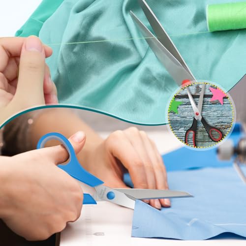 Xnluothsk 24 Packs Sewing Craft Scissors Bulk,8\" Multipurpose Heavy Duty Sharp Scissors,Stainless Steel Shears for Home Office Student Supplies - Thumbnail 6