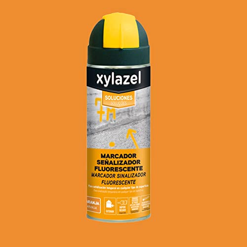Xylazel Soluciones Spray Marcador Señalizador Fluorescente Naranja 500 ml