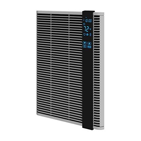 Fahrenheat FSSWH1502 Digital Programmable LED Touchscreen Wall Heater for Home or Commercial Use, 1500 Watt, 120 Volt, Medium, Gray Cover