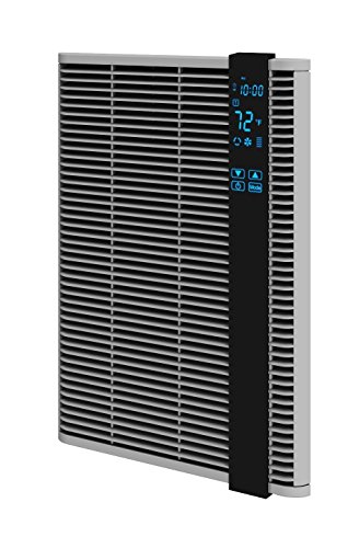 Fahrenheat FSSWH1502 Digital Programmable LED Touchscreen Wall Heater for Home or Commercial Use, 1500 Watt, 120 Volt, Medium, Gray