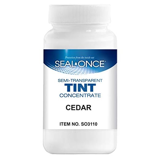 Seal-Once Semi-Transparent Color Tints - Cedar Liquid Wood Treatment - Multi-Surface Concentrate in a Bottle