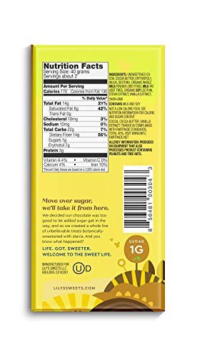 40% Chocolate Bar Salted Almond And Milk 3 Ounces (Case Of 12) & Milk Chocolate Bar By Lily's Sweets | Stevia Sweetened, No Added Sugar, Low-Carb, Keto Friendly | 40% Cacao | 3 Ounce, 12-Pack #TOP6