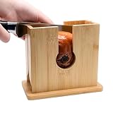 Bagelschneider aus Holz, rutschfest, mühelos, sicher, leicht zu reinigen, für Café, Wohnheim, Café, Wohnung, Esszimmer, Restaurant, Frühstück
