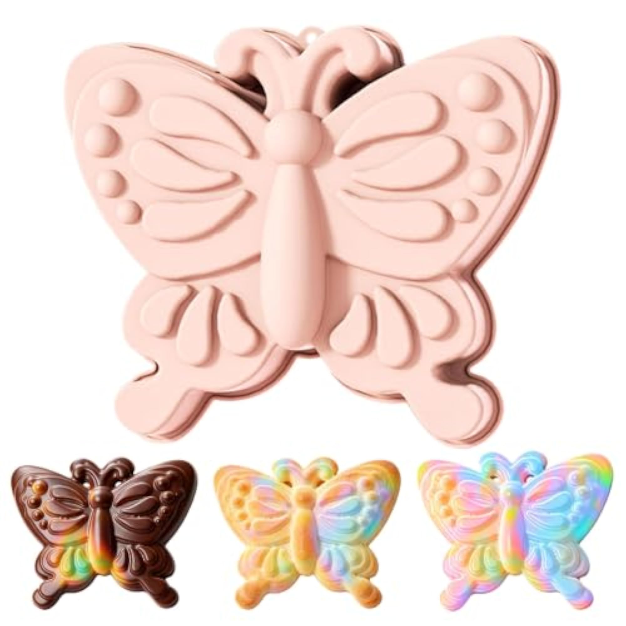 10 Inch Large Butterfly Cake Pan, Nonstick Silicone Mold