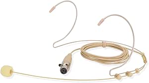 6028 Headset Microphone Headworn Condenser Mic for Shure Wireless System Bodypack Transmitter,Beige - Uni-Directional 6028 Headset Microphone Headworn Condenser Mic for Shure Wireless System Bodypack Transmitter,Beige - Uni-Directional