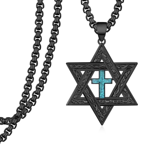 Collier étoile juive en argent 925 idée cadeau homme et femme