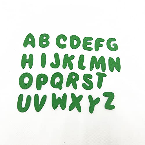 Metal 26 Capital Letters Die Cuts, 26 Upper Alphabet Cutting Die Diy Crafts Template Mould Stencils For Diy Embossing Card Making Album Decorative Paper Scrapbooking #TOP4