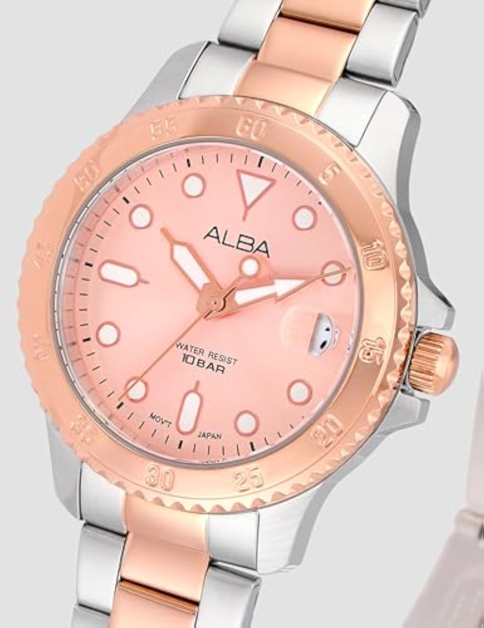 Women's Light Pink Dial Watch
