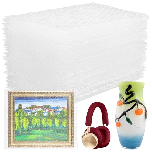 50PCS 8x10" Bubble Pouches,Clear Bubble Out Bags,Double Wall Shockproof by YEAZHEN - Used condition - CA$32.32