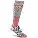 Fox River Women's Red Heel Monkey Swings Merino Wool Knee-High Socks, Brown Heather, Large