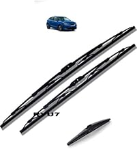 Metal Wiper Blades Set Fits: Maruti Baleno(2015-2020 onroad)- Front & Rear wiper blade,Size-21"18"12(Pack of 3)