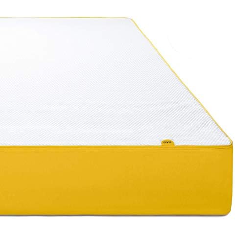 EVE Colchón Sintético Blanco y Amarillo 200 x 160 x 25 cm Cover