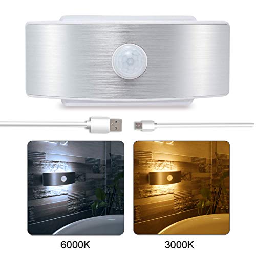 Motion Sensor LED Wall Lights Sconces Lamps, Wireless Closet Light Battery Powered Night